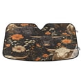 thumbnail image 1 of ALAZA Highland Cows Flower Windshield Sun Shade Car Foldable Sun Visor Block UV Rays Protector 57"x31.5", 1 of 8