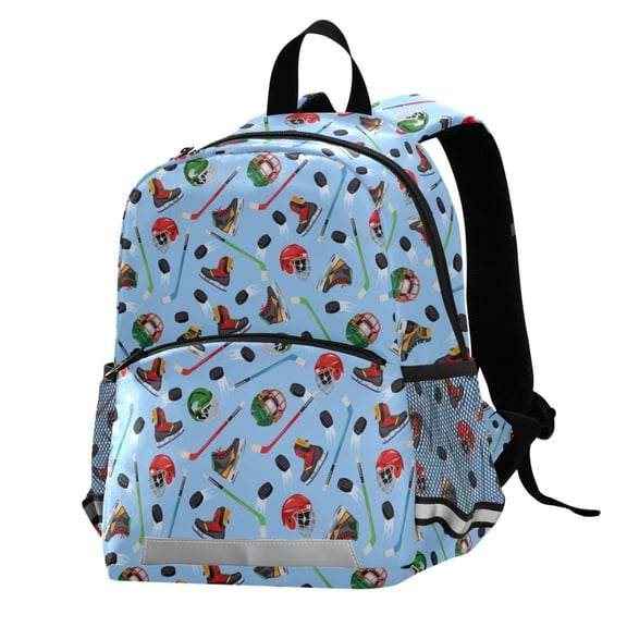 ALAZA Hockey Player Items School Backpack Elementary Student Bookbag