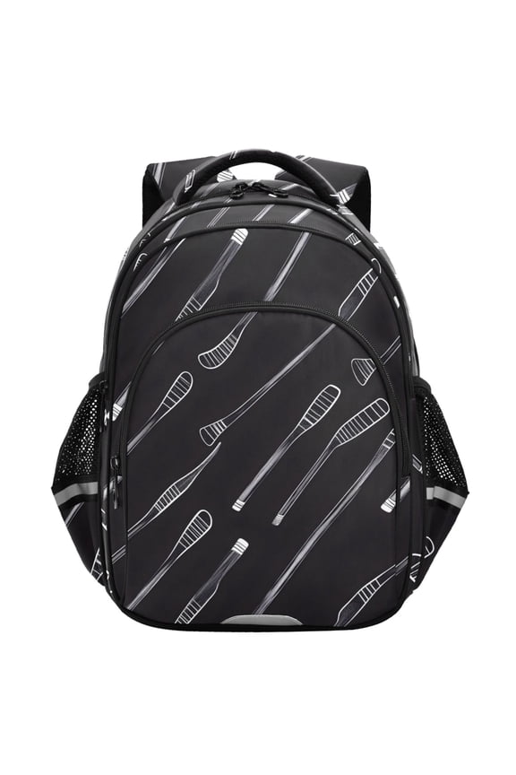 Hockey Sticks School Backpack Elementary Bag Student Bookbag Travel Rucksack