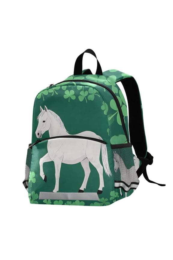 Horse in Clover School Backpack Elementary Student Bookbag