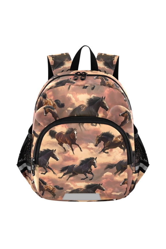 Horses Running Mini Backpack School Bookbag Age 3-7 Small