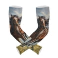 thumbnail image 1 of ALAZA Horses Running UV Sun Protection Arm Sleeves UPF 50+ Compression Cooling Sleeve 1 Pair, 1 of 7