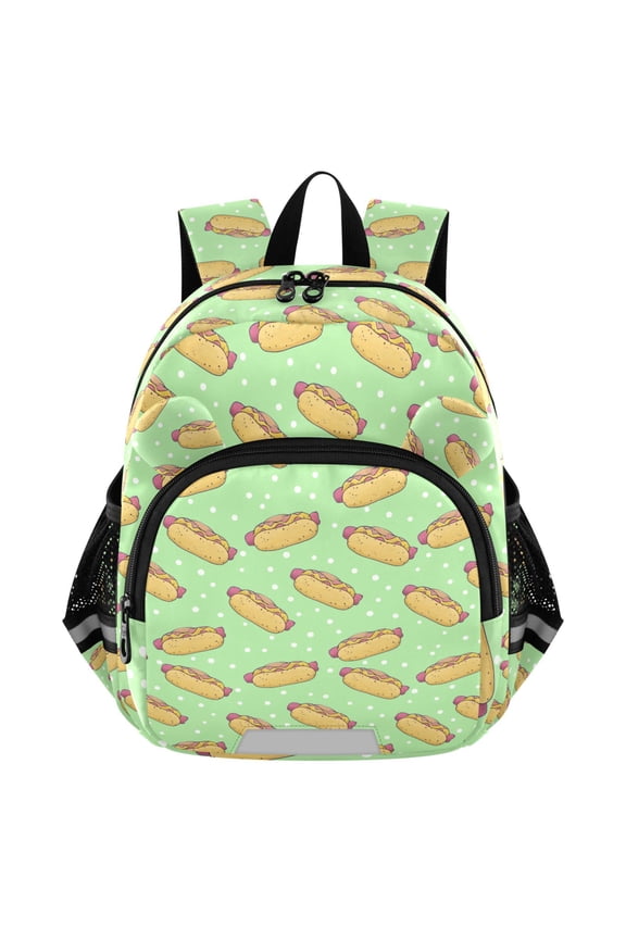 Hot Dogs Mini Backpack School Bookbag Age 3-7 Small