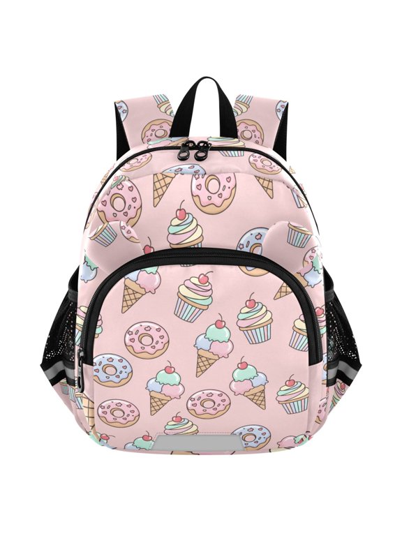 Ice Cream Donuts Mini Backpack School Bookbag Age 3-7 Small