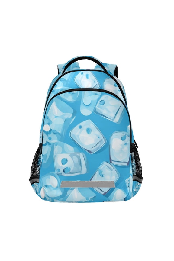 Ice Cubes Backpack Elementary School Bag Bookbag Travel Rucksack