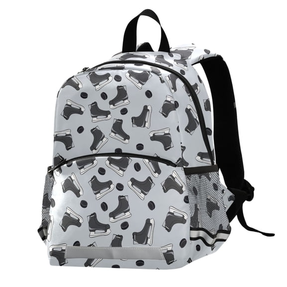 ALAZA Ice Hockey Gray Skates School Backpack Elementary Student Bookbag