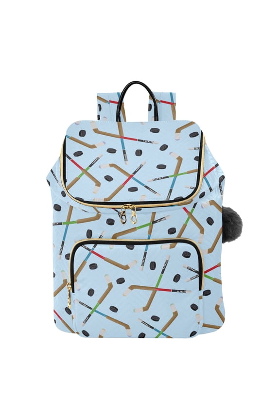 Ice Hockey Stick Travel Backpack Laptop Bag Large Capacity Daypack