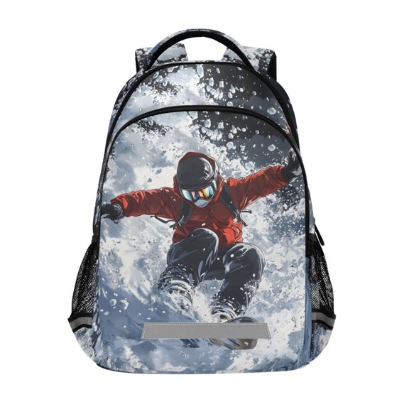 ALAZA Ice-skater Backpack Elementary School Bag Bookbag Travel Rucksack
