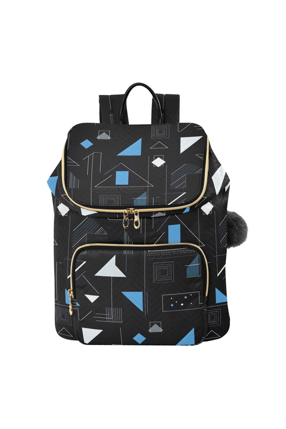Irregular Triangle Travel Backpack Laptop Bag Large Capacity Daypack