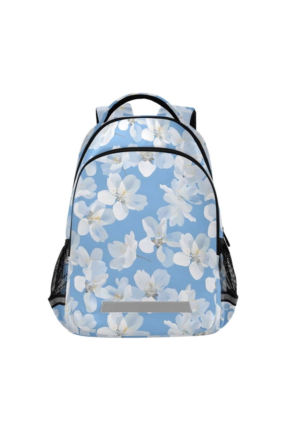 Jasmine Flower Backpack Elementary School Bag Bookbag Travel Rucksack