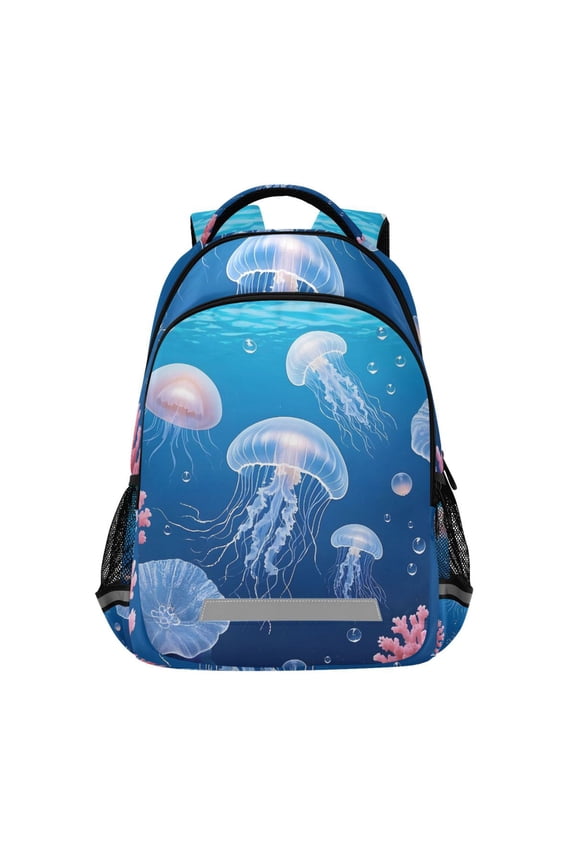 Jellyfish Backpack Elementary School Bag Bookbag Travel Rucksack