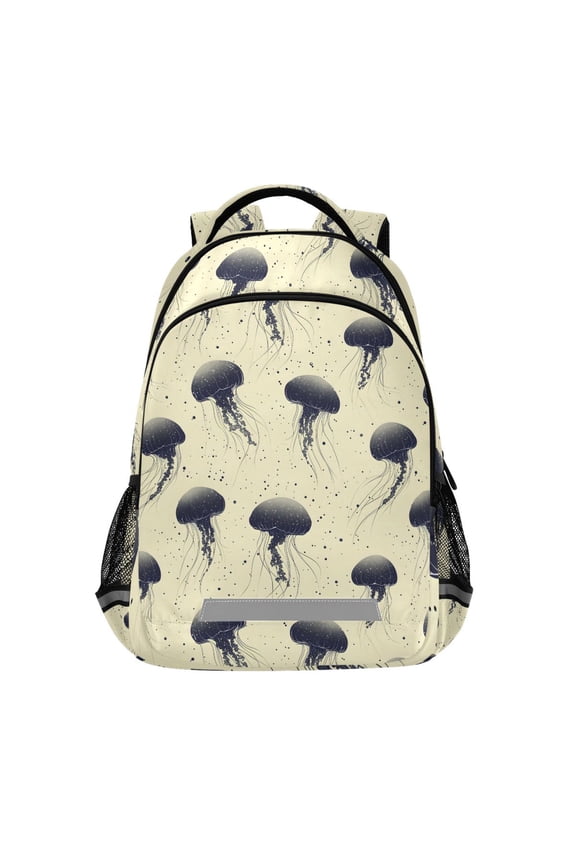 Jellyfish Paint Backpack Elementary School Bag Bookbag Travel Rucksack