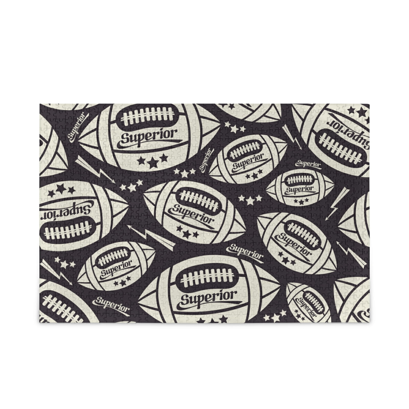 ALAZA Jigsaw Puzzles for Adults 1000 Pieces Rugby Ball In Comic Style