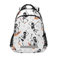 thumbnail image 1 of ALAZA Jumping Skeletons Haloween Backpack Elementary School Bag Bookbag Travel Rucksack, 1 of 7