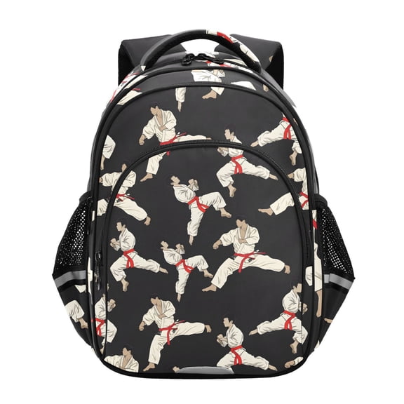 ALAZA Karate Pattern School Backpack Elementary Bag Bookbag Travel Rucksack