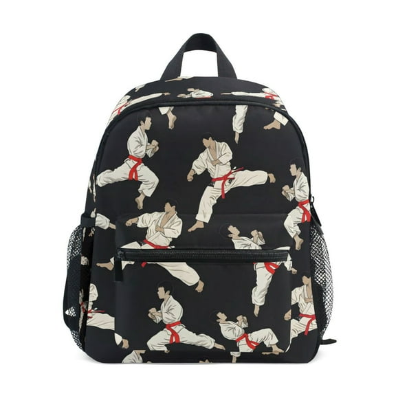 ALAZA Karate Pattern School Backpack Small Bookbag Mini Bags