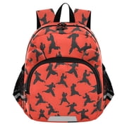 ALAZA Karate Style Red Mini Backpack School Bookbag Age 3-7 Small