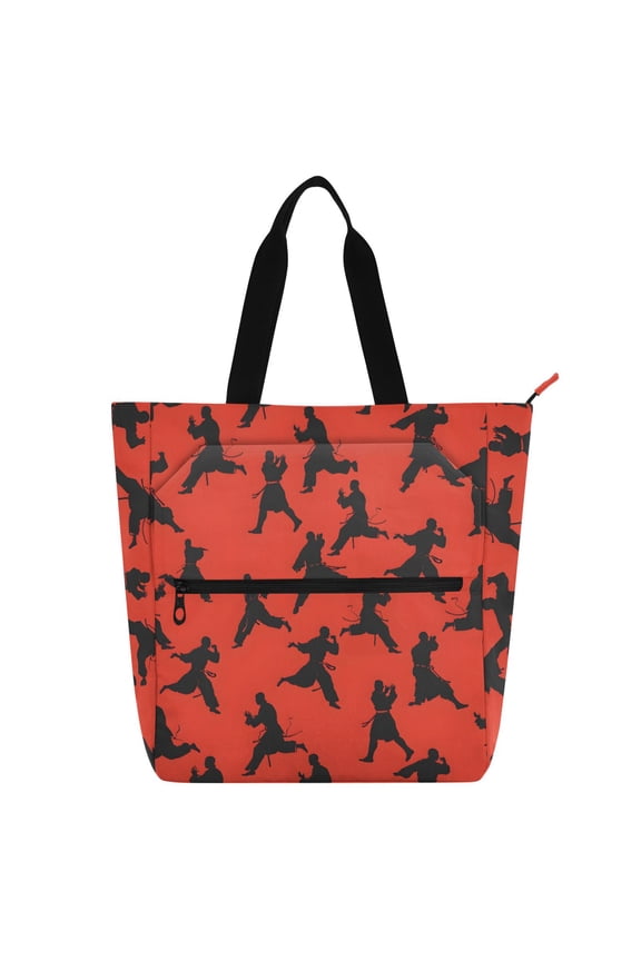 Karate Style Red School Book Bag Kids Tote Bags Handbag