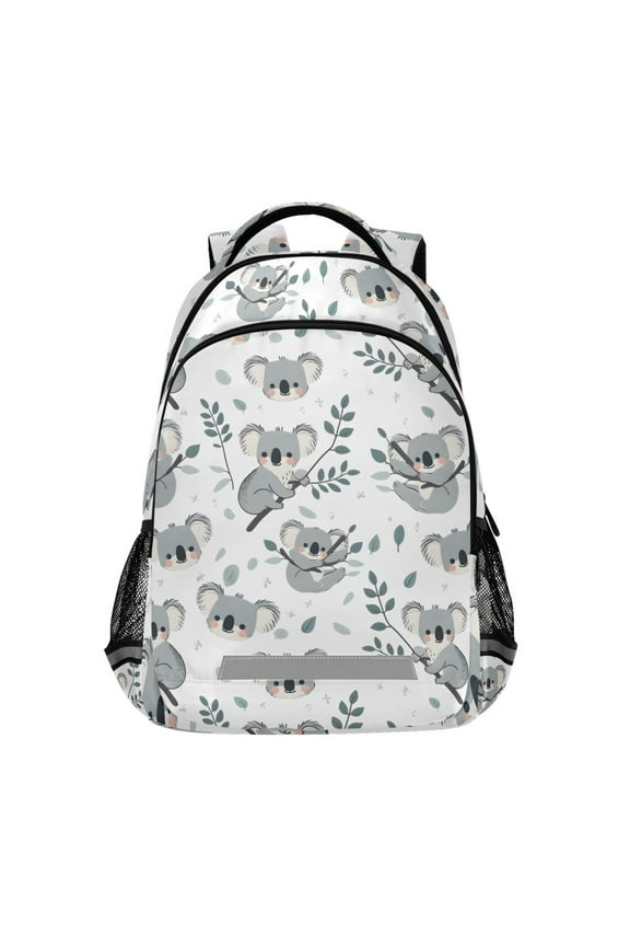 Koala on Branch Backpack Elementary School Bag Bookbag Travel Rucksack