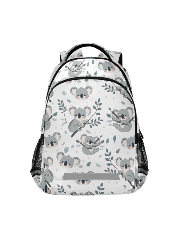 Koala on Branch Backpack Elementary School Bag Bookbag Travel Rucksack