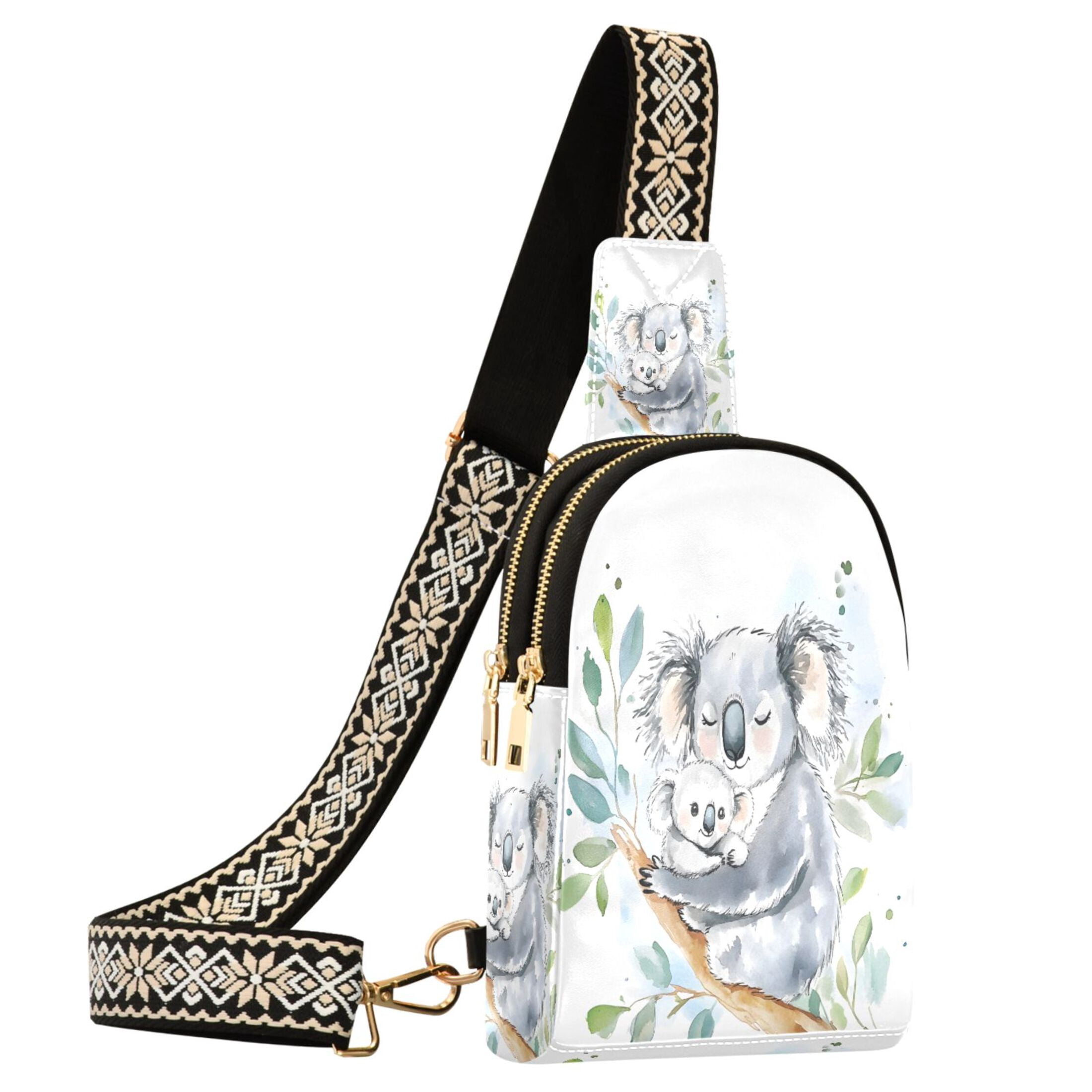ALAZA Koalas Sling Bag for Women Men Waterproof Crossbody Chest Bags