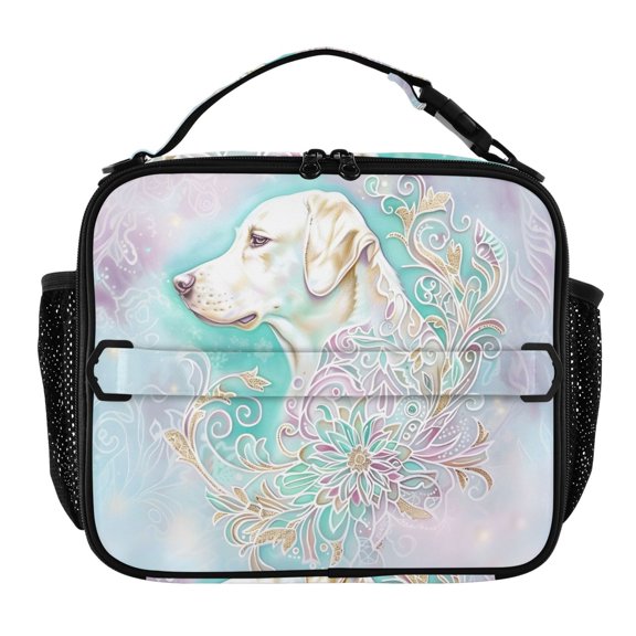 ALAZA Labrador Dog Lunch Box Insulated Lunch Bag Cooler Tote with Shoulder Strap