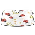 thumbnail image 1 of ALAZA Ladybugs Flowers Windshield Sun Shade Car Foldable Sun Visor Block UV Rays Protector 55"x27.6", 1 of 8