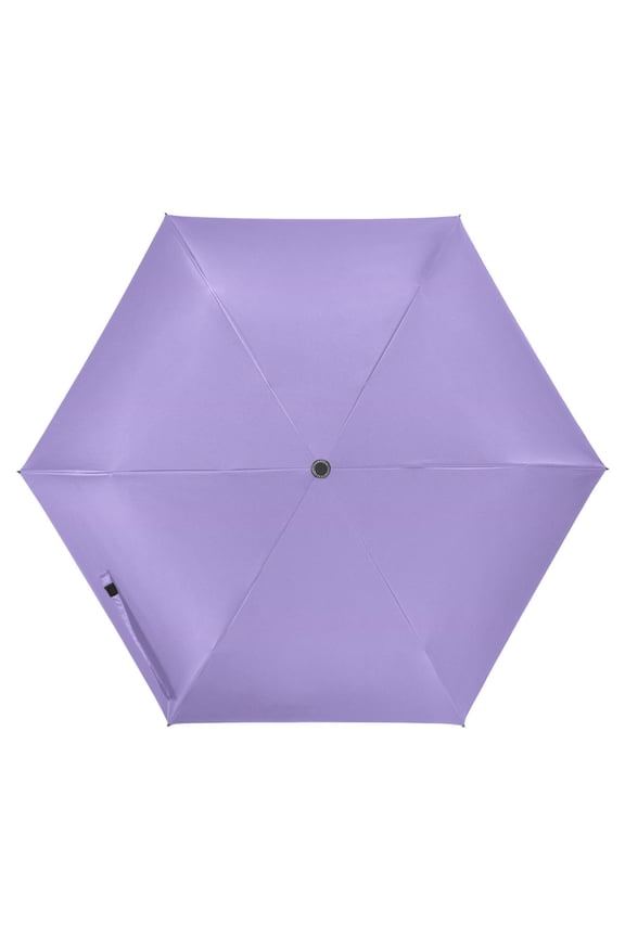Lavender Purple UPF 50+ Compact Folding Umbrella for Rain Travel Umbrella Packable