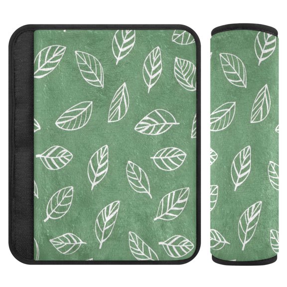 ALAZA Leaves Paint Car Seat Belt Adjuster Neck Covers Shoulder Cushions Pads M