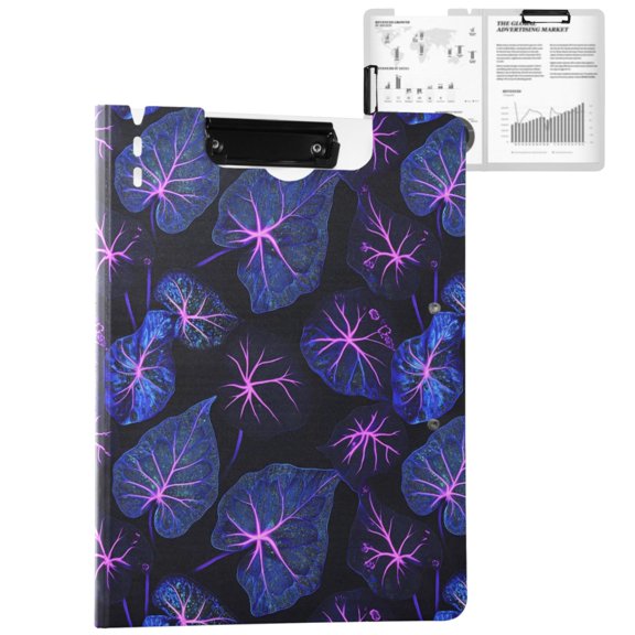 ALAZA Leaves Texture A4 Foldable Clipboard 360 Degree Folder Binder