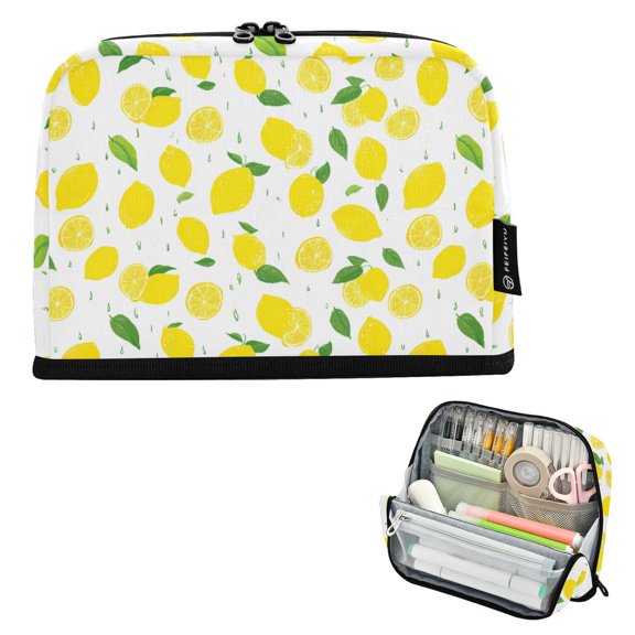 ALAZA Lemon Drops Pencil Case Pen Pouch Bag Large Capacity Organizer