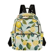 ALAZA Lemon and Leaves Womens Travel Laptop Backpack Large Daypack Ladies Shoulder Bags S