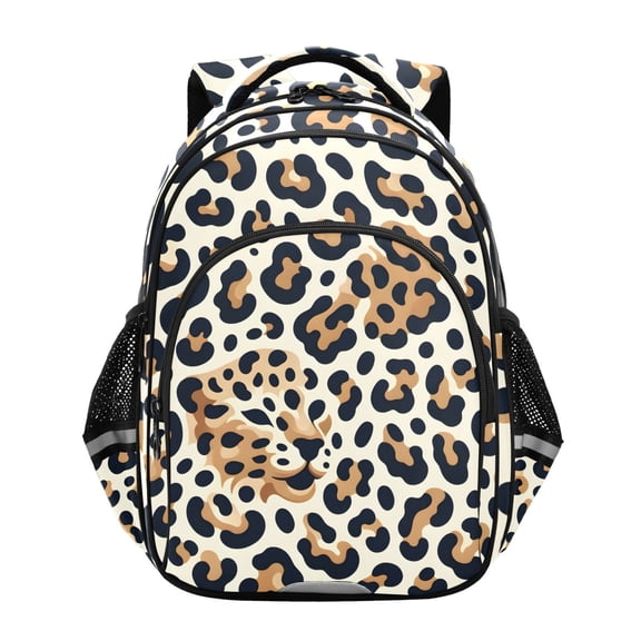ALAZA Leopard Brown School Backpack Elementary Bag Bookbag Travel Rucksack