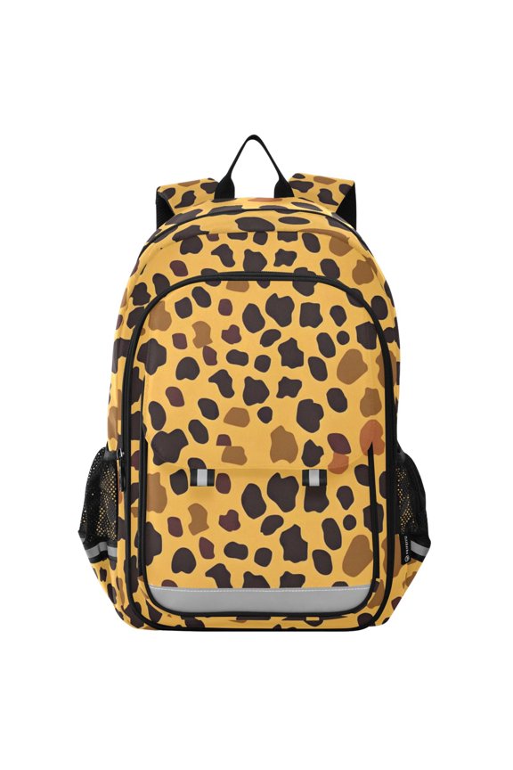 Leopard Design Laptop Backpack Purse Travel Bag Casual School Bookbag Rucksack for Women Men