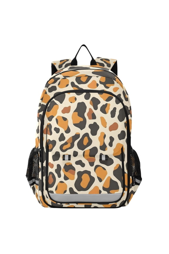 Leopard Print Laptop Backpack Purse Travel Bag Casual School Bookbag Rucksack for Women Men