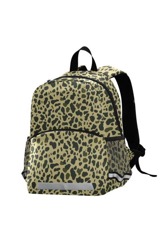 Leopard School Backpack Elementary Student Bookbag