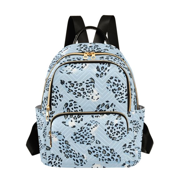 ALAZA Leopard Skin Light Pattern Womens Travel Laptop Backpack Large Daypack Ladies Shoulder Bags S