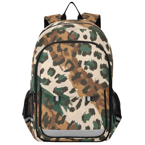 ALAZA Leopard Skin Pattern Laptop Backpack Purse Travel Bag Casual School Bookbag Rucksack for Women Men