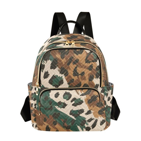 ALAZA Leopard Skin Pattern Womens Travel Laptop Backpack Large Daypack Ladies Shoulder Bags S