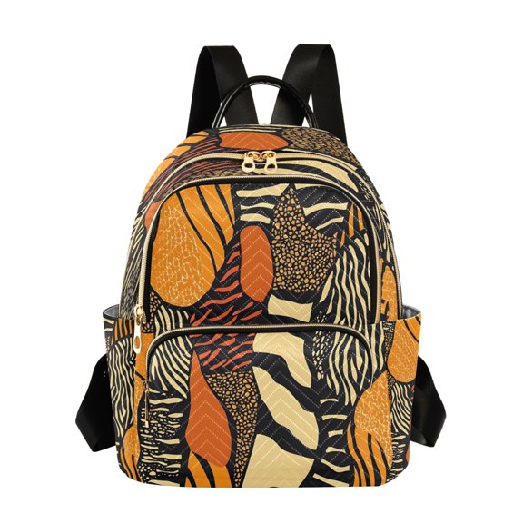 ALAZA Leopard Skin Womens Travel Laptop Backpack Large Daypack Ladies Shoulder Bags S