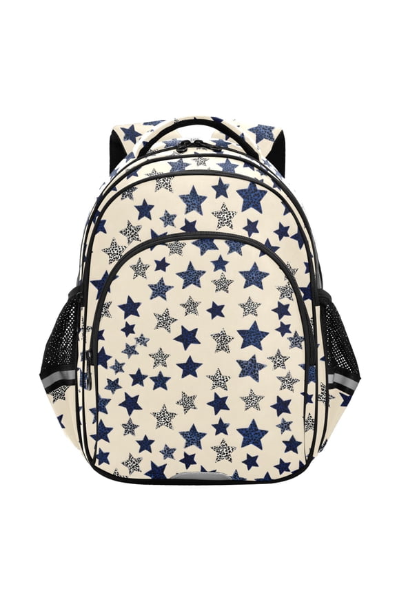 Leopard Stars School Backpack Elementary Bag Student Bookbag Travel Rucksack