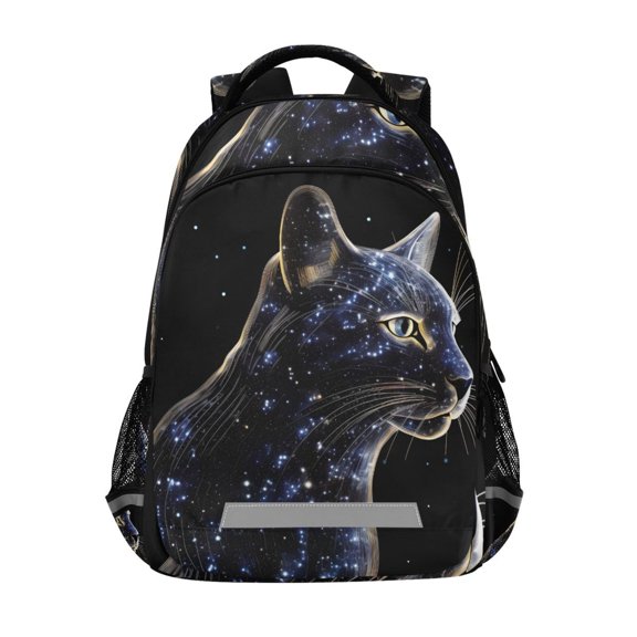 ALAZA Leopard with Shiny Backpack Elementary School Bag Bookbag Travel Rucksack