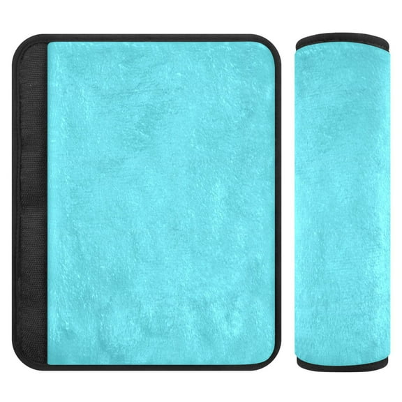 ALAZA Light Blue Car Seat Belt Adjuster Neck Covers Shoulder Cushions Pads S