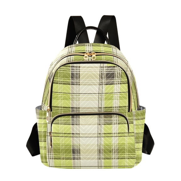 ALAZA Light Checkered Plaid Womens Travel Laptop Backpack Large Daypack Ladies Shoulder Bags M