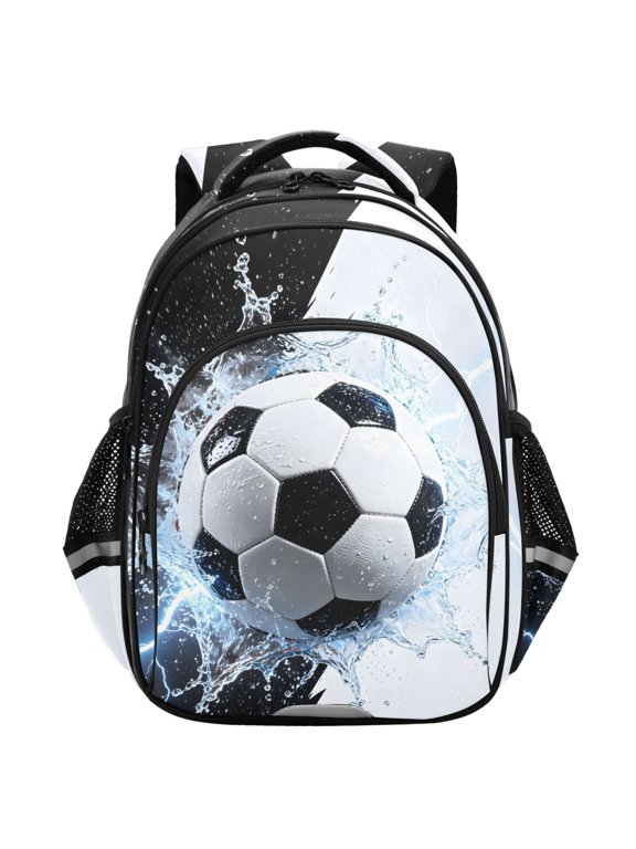 Lighting Soccer Football School Backpack Elementary Bag Student Bookbag Travel Rucksack