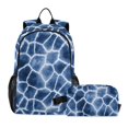 thumbnail image 1 of ALAZA Lightning Giraffe Pattern School Backpack Lunch Box Set Student Bookbag, 1 of 7