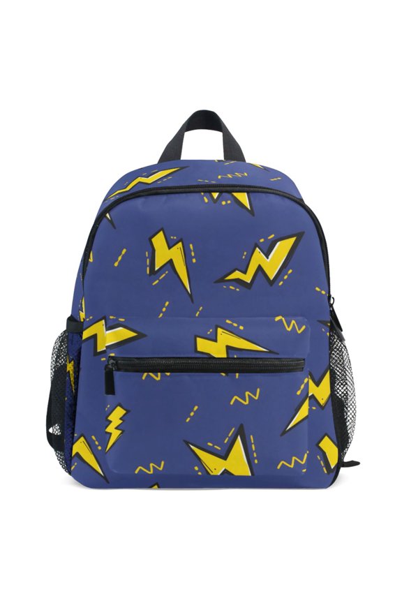 Lightning Pattern School Backpack Student Bookbag Mini Bag
