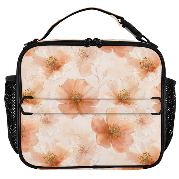 ALAZA Lily Flowers Insulated Lunch Box Lunch Bag Cooler Tote with Shoulder Strap
