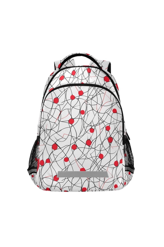 Line Art Backpack Elementary School Bag Bookbag Travel Rucksack