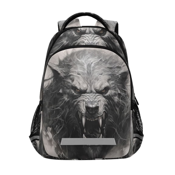 ALAZA Lions Pattern Backpack Elementary School Bag Bookbag Travel Rucksack